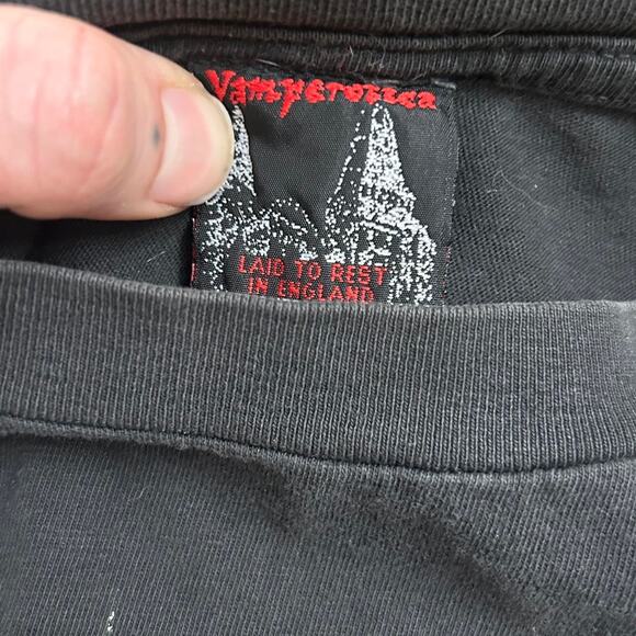 Vintage 1997 Cradle Of Filth The Rape And Ruin Of Europe Tour Long Sleeve - Picture 3 of 7